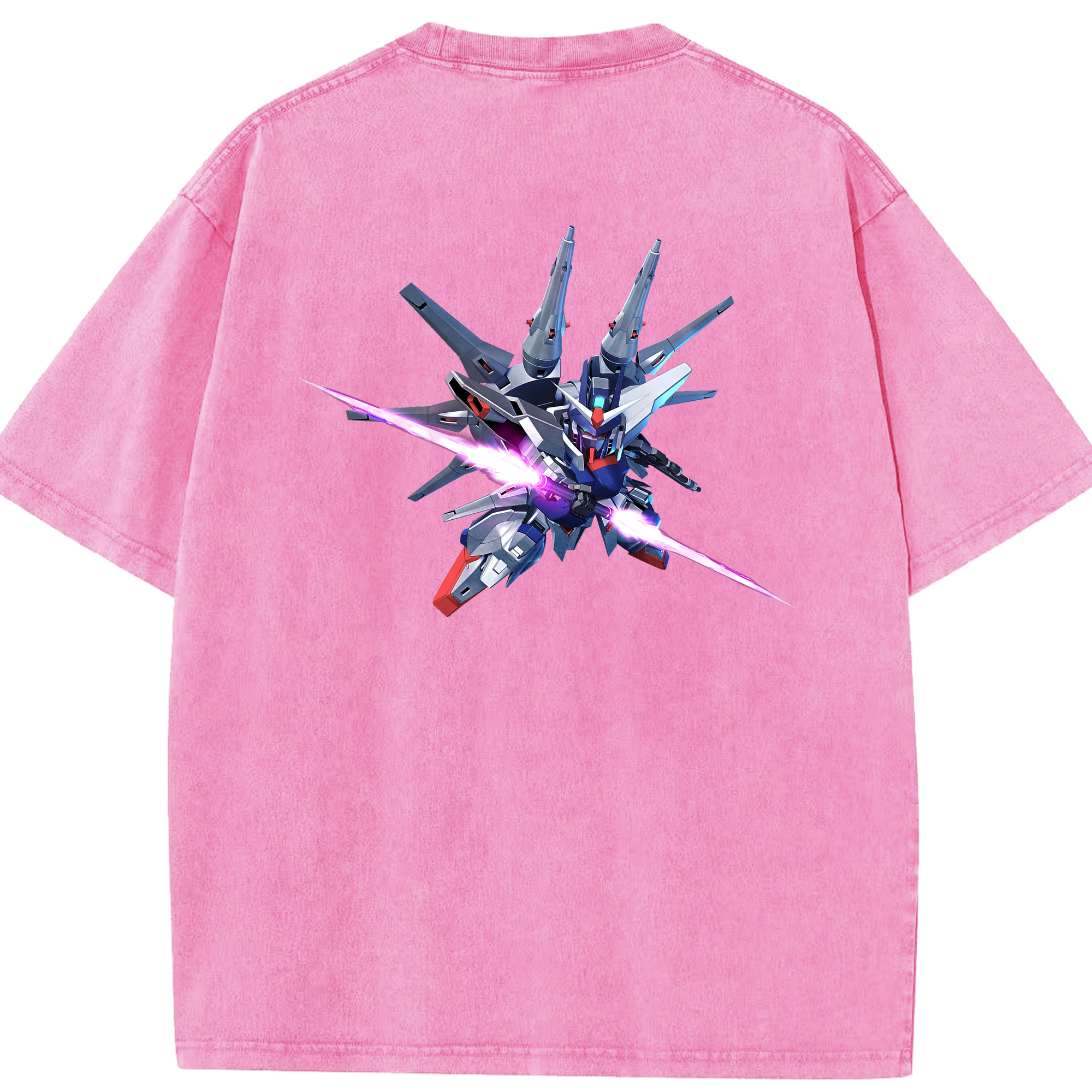 （画像用） 機動戦士ガンダム Mobile Suit Gundam 綿100% ヴィンテージ風 半袖Tシャツ（背面プリント）